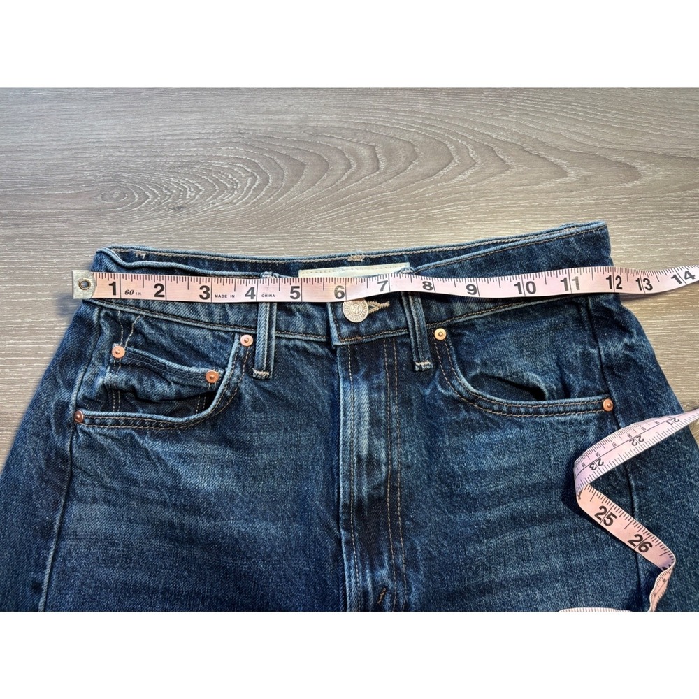 Mother Superior 24 Lil' Half-Pipe Ankle Jeans Wide Barrel Leg Denim Baggy Street - Picture 11 of 14